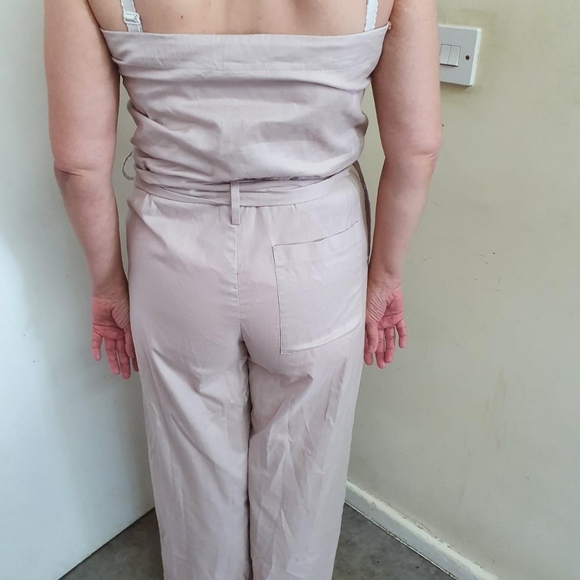 Cos pale pink Strapless jumpsuit Uk 10 - Picture 2 of 4